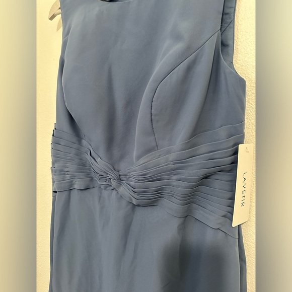 NWT LAVETIR Dusty Blue Dress Bridal Wedding Bridesmaid Dress Size 14 - Picture 8 of 8